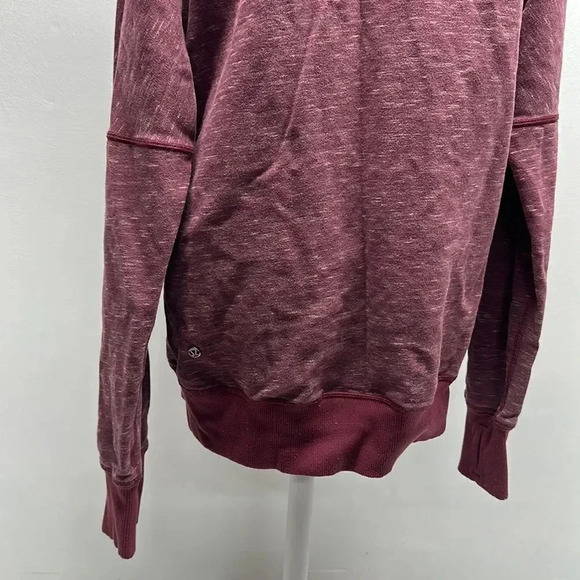 Lululemon Om & Roam Hoodie Sweatshirt Pullover Double Zip Hooded Maroon Rust 2 - Picture 9 of 13